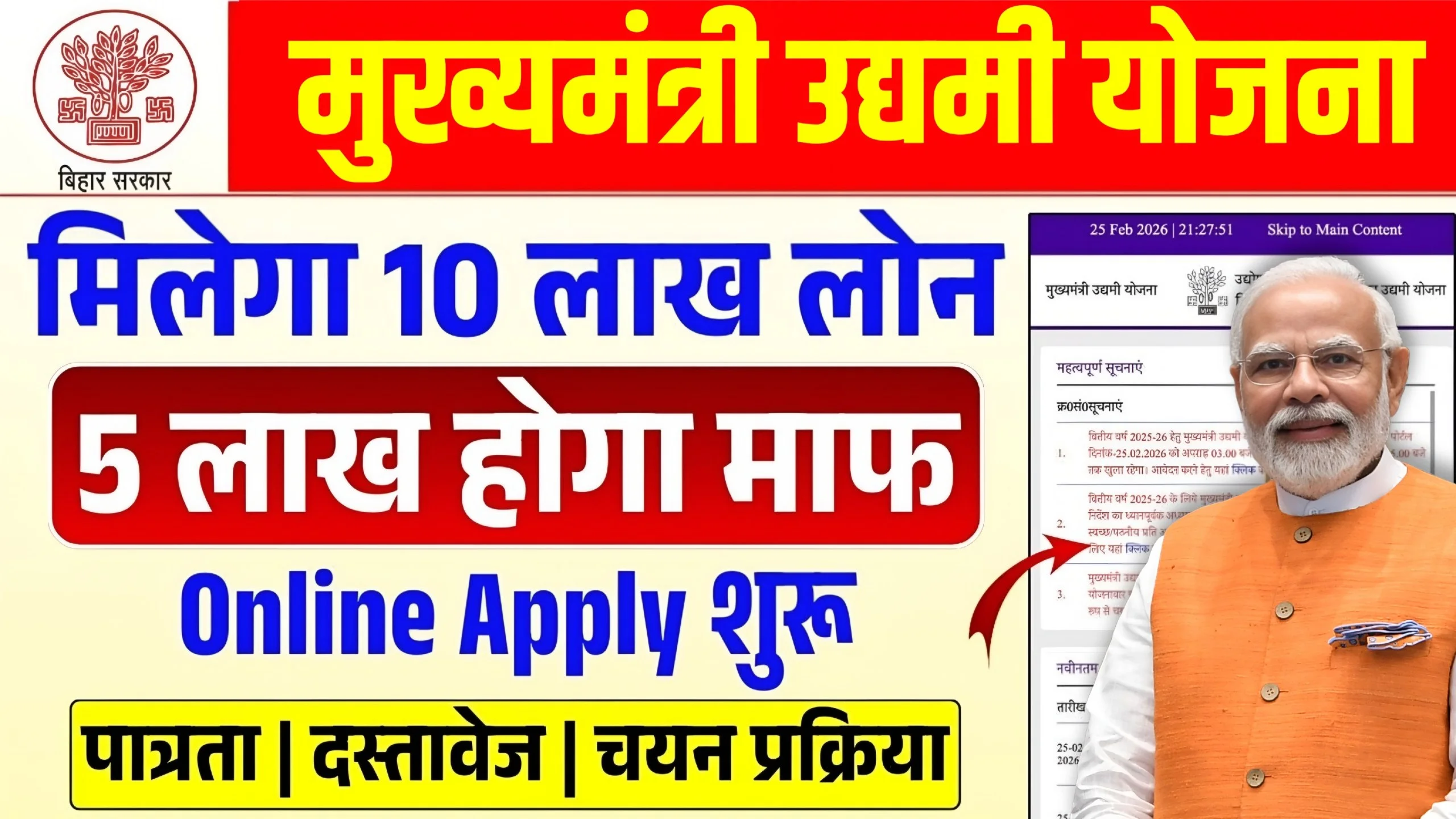 Mukhyamantri Udyami Yojana