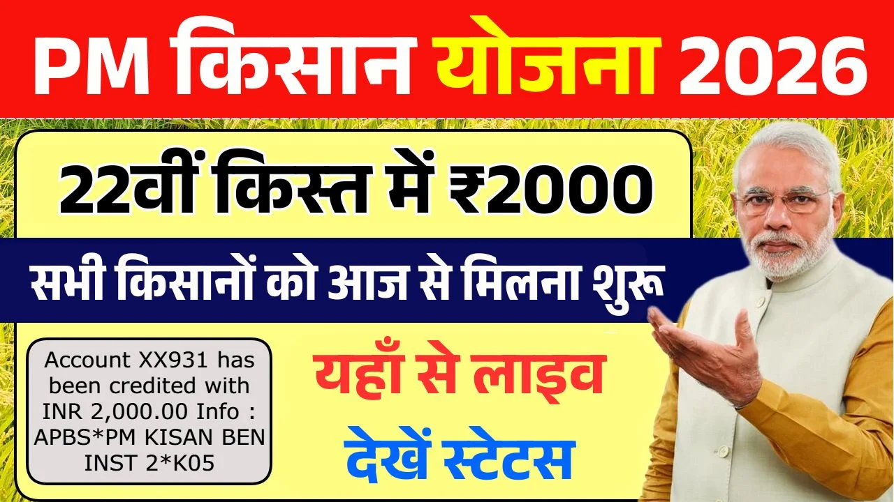 PM Kisan Yojana 22nd Installment Date