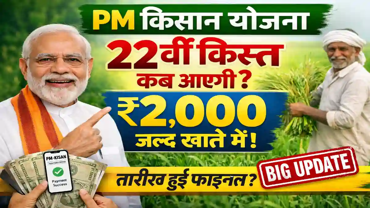 PM Kisan 22nd Installment Date