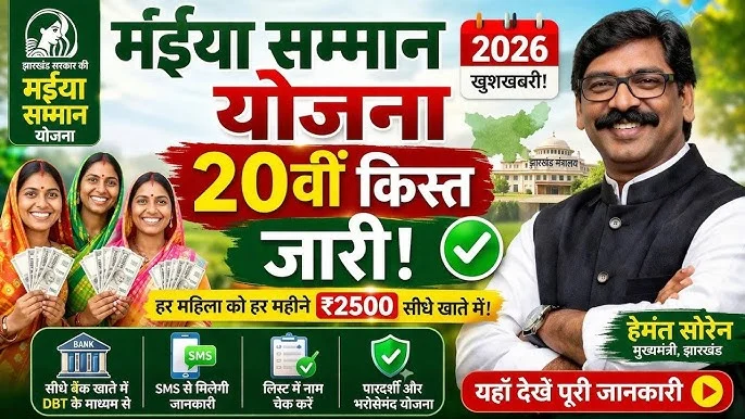 Maiya Samman Yojana 20th Installment Date